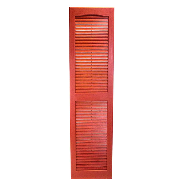 USA Exterior Vinyl Louvered Shutter Pair & Reviews Wayfair